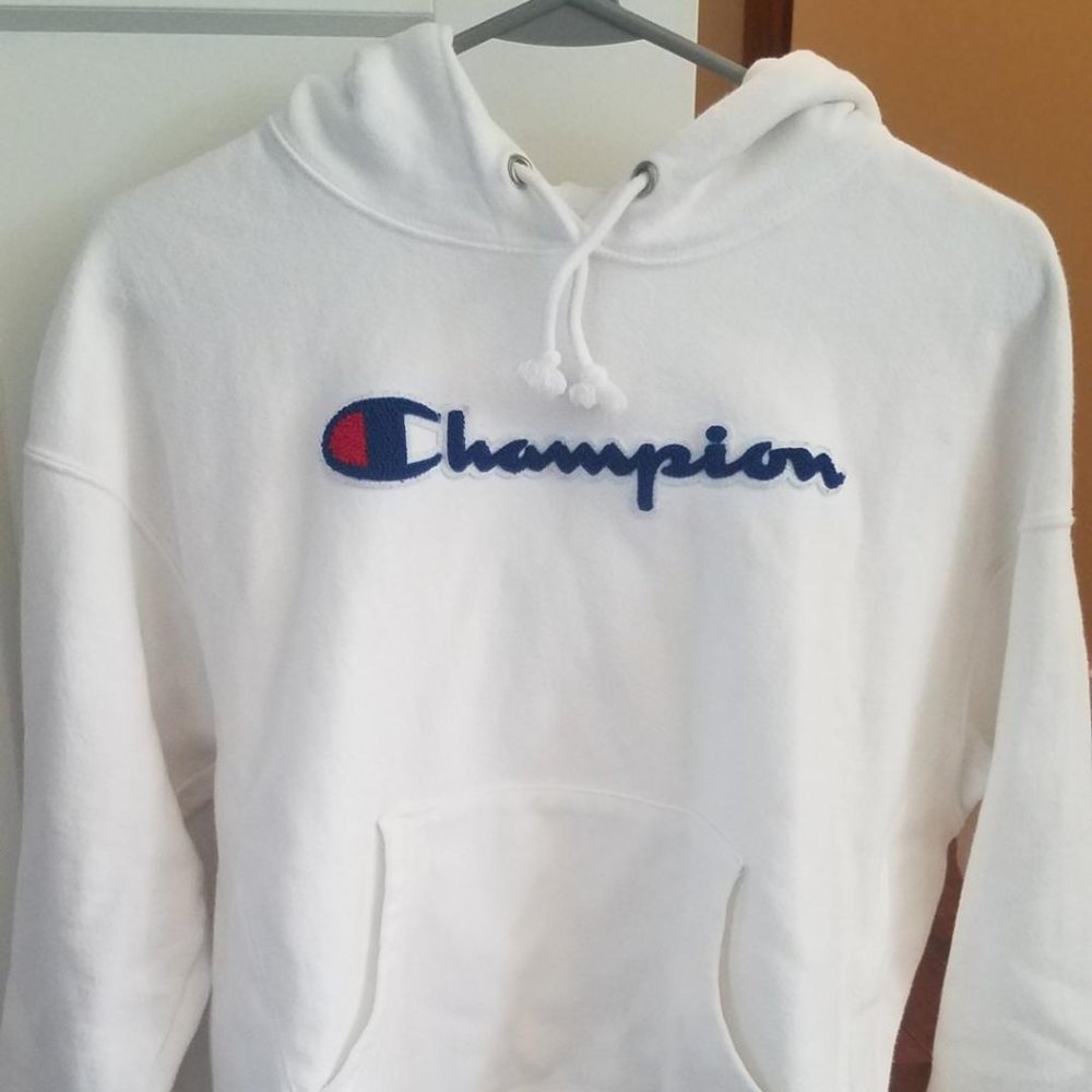 Champion Hoodie Sweatshirt Reverse Weave Size Medium